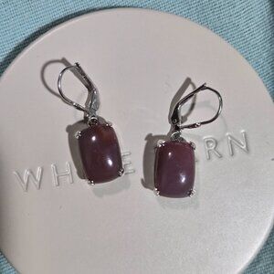 Sterling Silver and Agate Drop Earrings - Gemstone Earrings